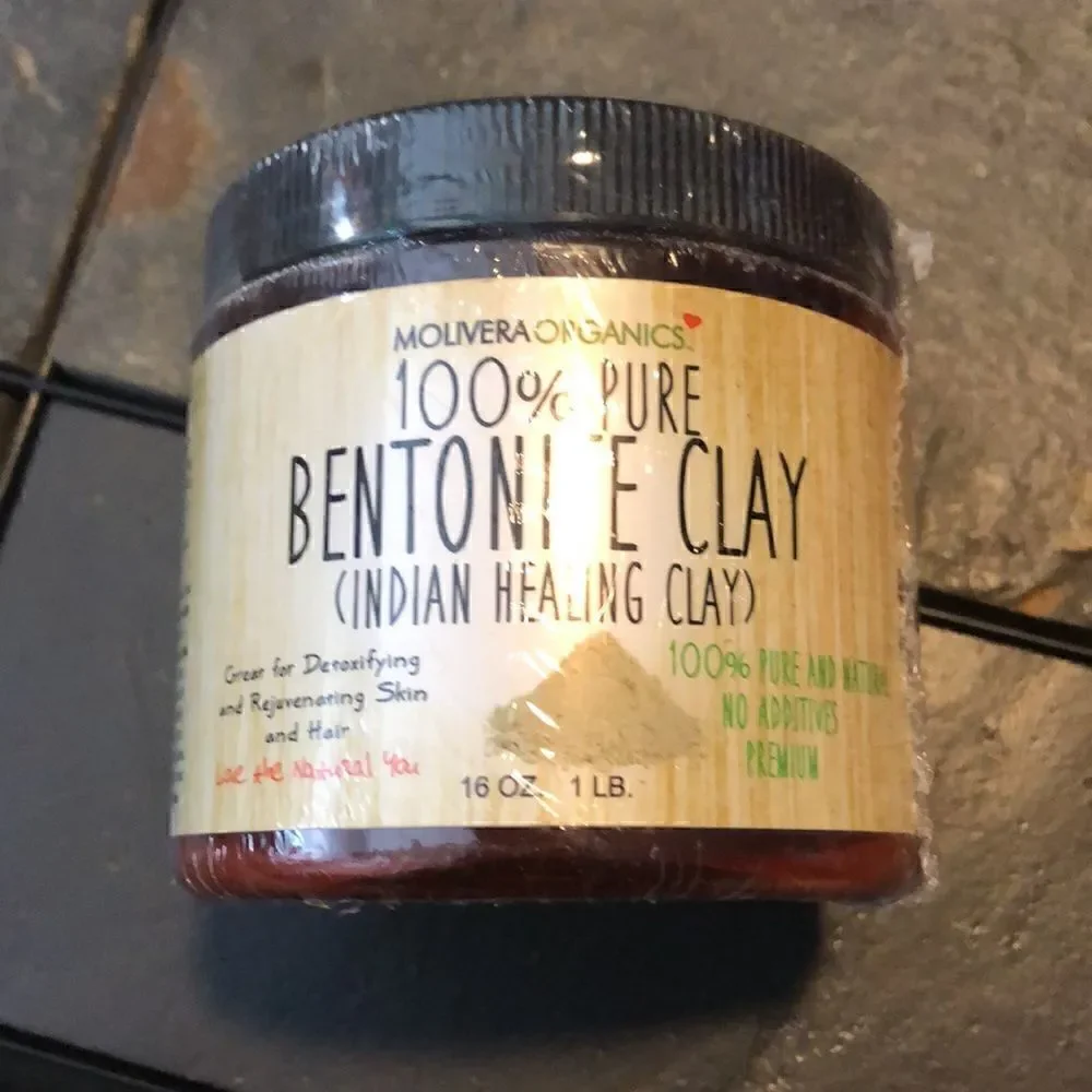 Molivera Organics 100% Pure Bentonite Clay (Indian Healing Clay) 16 oz.